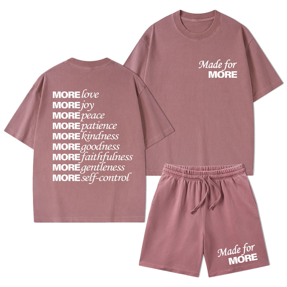 Made For More Christian Washed T-Shirt & Shorts