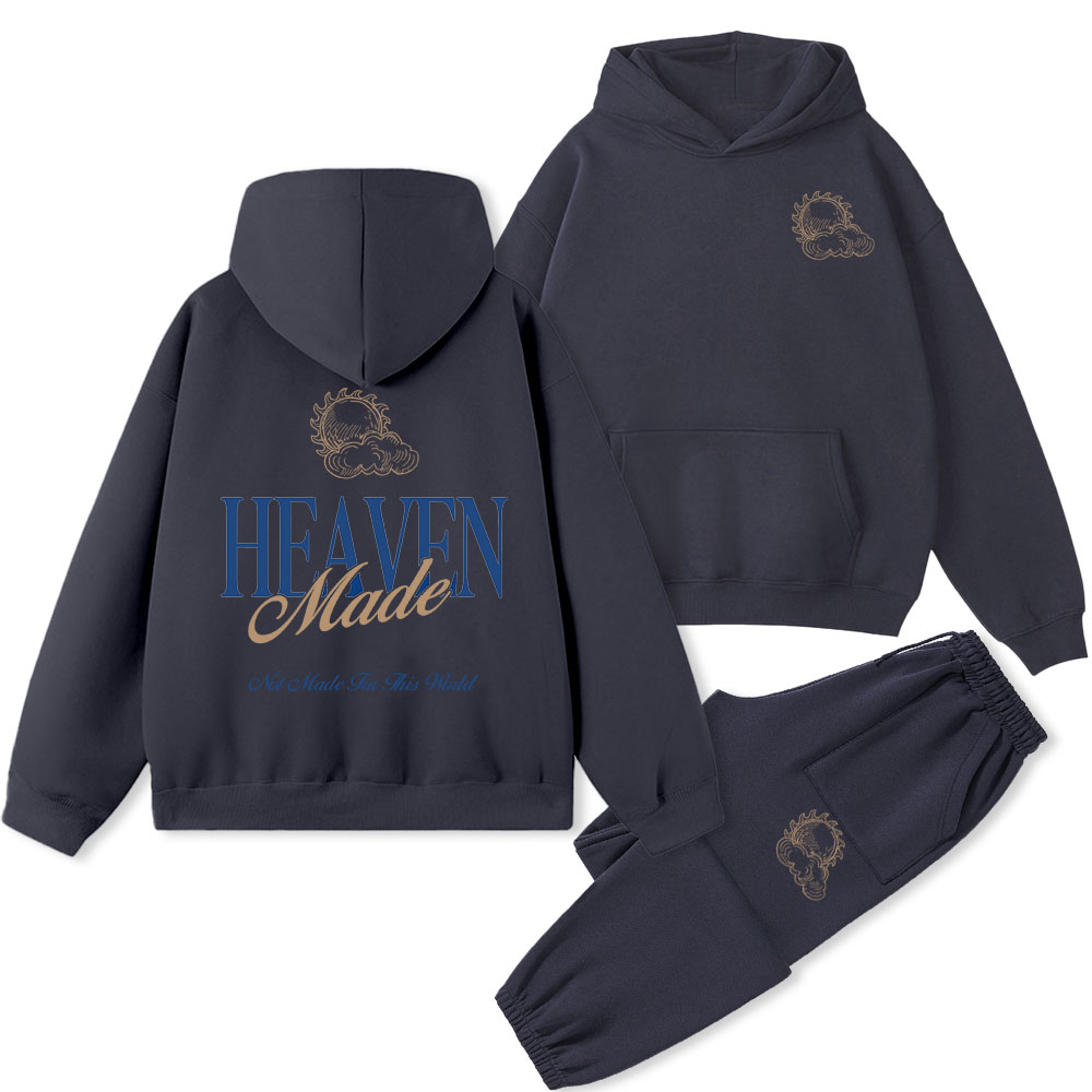 Made Heaven Christian Fleece Hoodie Set