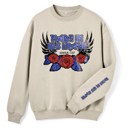 Made In His NAME Christian Fleece Hoodie