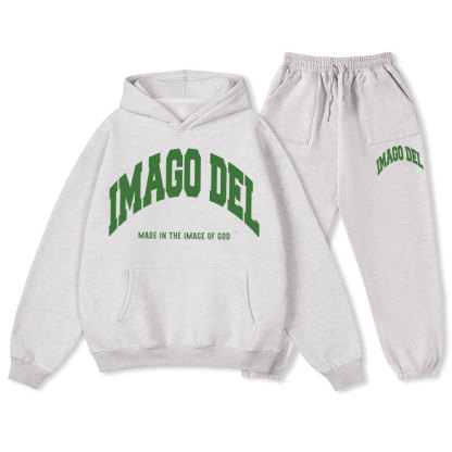 Made In The Image Of God Christian Fleece Hoodie Set