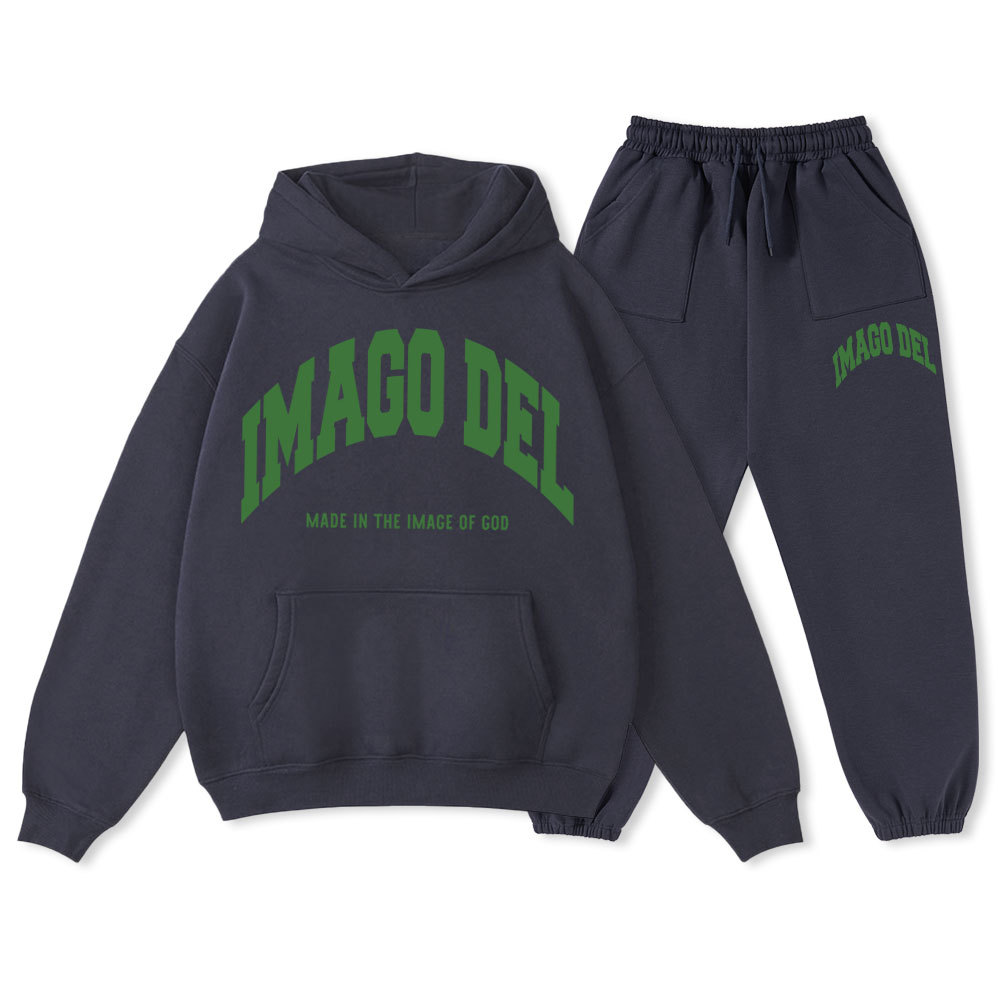 Made In The Image Of God Christian Fleece Hoodie Set