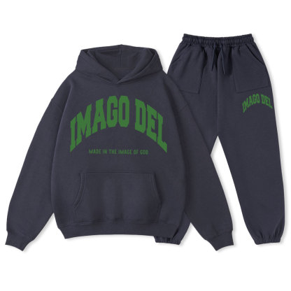 Made In The Image Of God Christian Fleece Hoodie Set