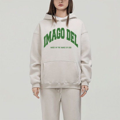 Made In The Image Of God Christian Fleece Hoodie Set