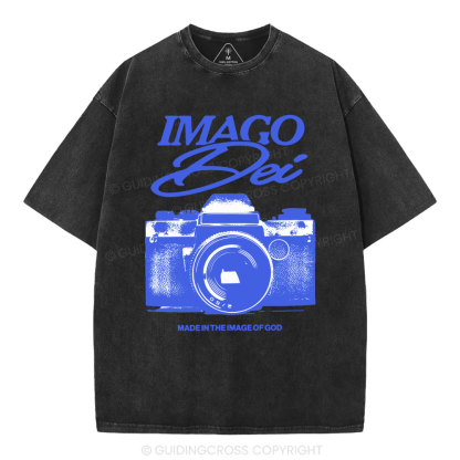 Made In The Image Of God Christian Washed T-Shirt