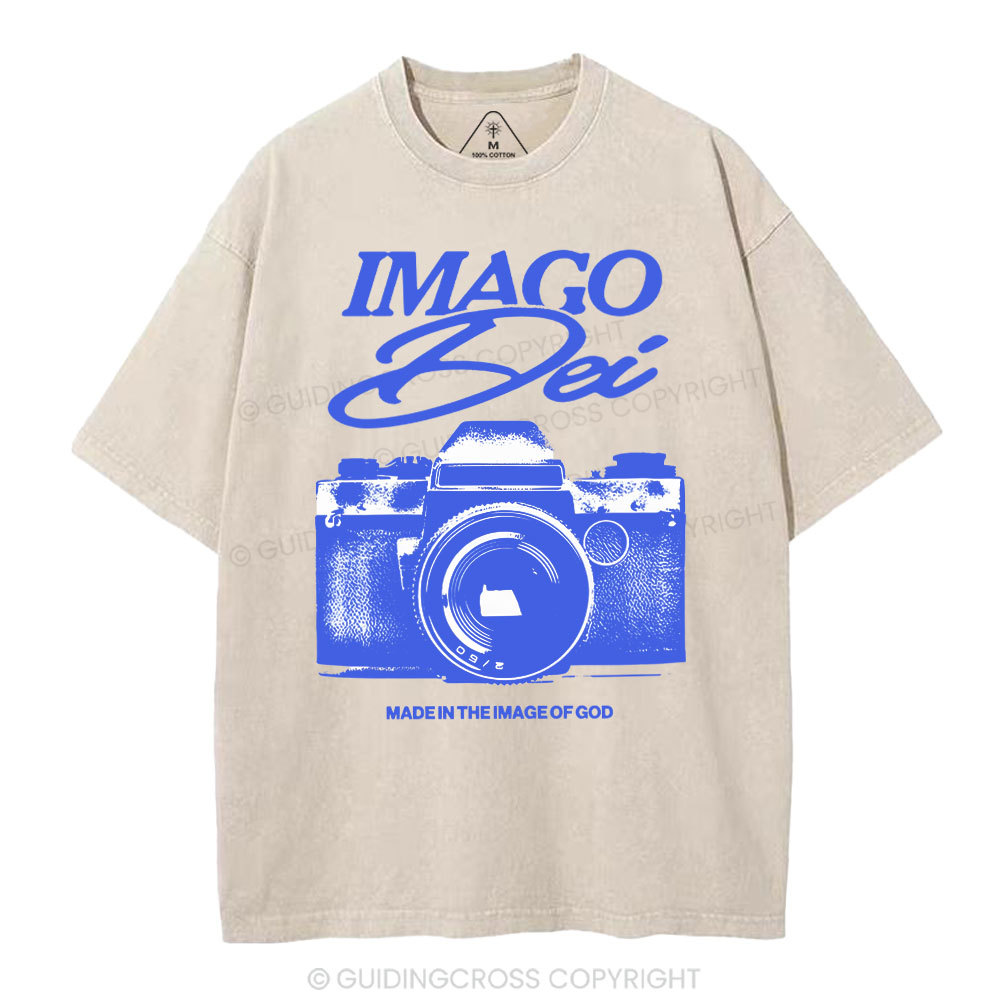 Made In The Image Of God Christian Washed T-Shirt