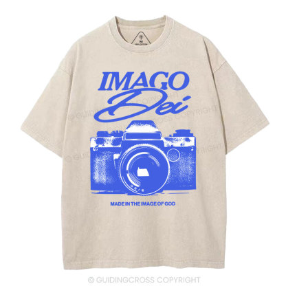 Made In The Image Of God Christian Washed T-Shirt