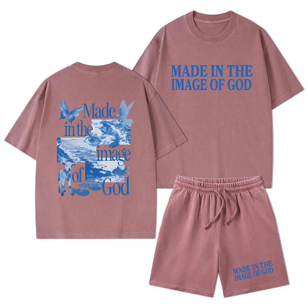 Sample Christian Washed T-Shirt & Shorts Sale - GuidingCross