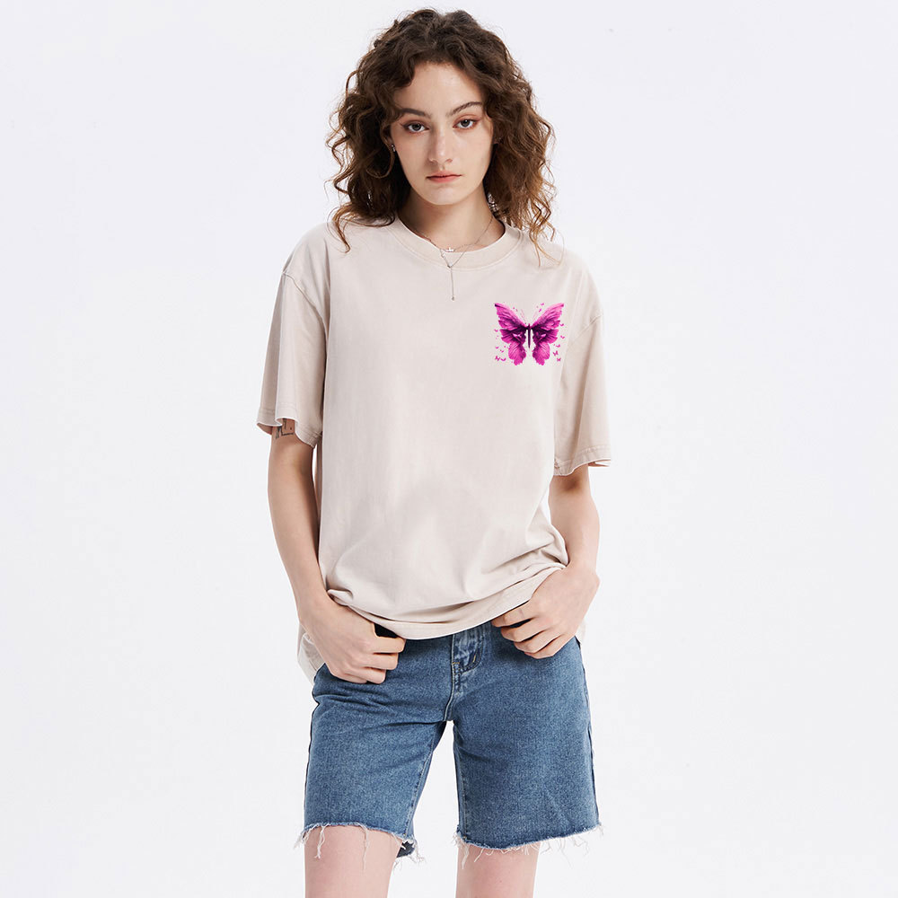 Made New Butterfly Christian Washed T-Shirt