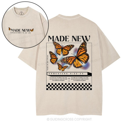 Made New Christian  washed T-Shirt