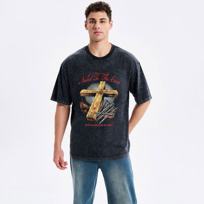 Made To The Cross Christian Washed T-Shirt
