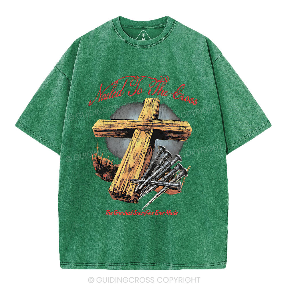 Made To The Cross Christian Washed T-Shirt