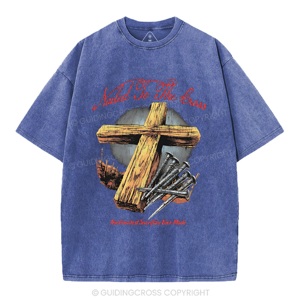Made To The Cross Christian Washed T-Shirt