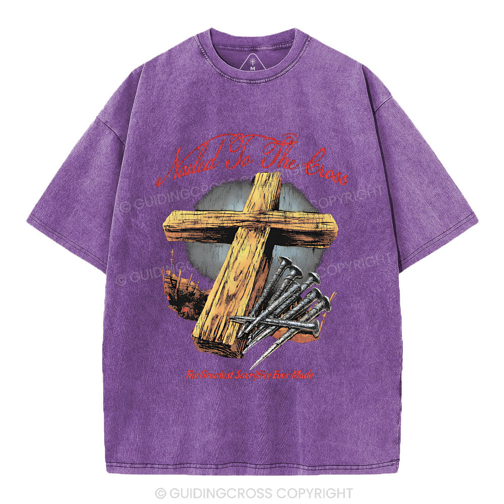 Made To The Cross Christian Washed T-Shirt