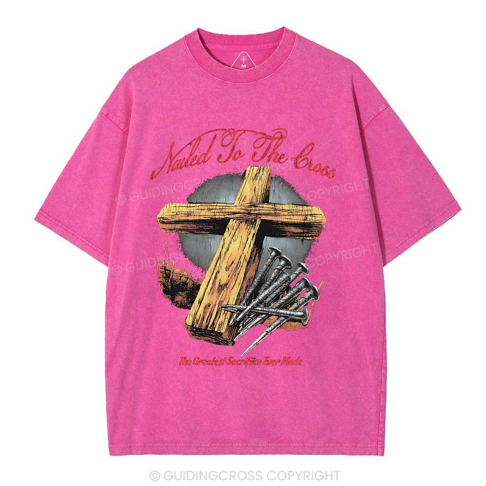 Made To The Cross Christian Washed T-Shirt