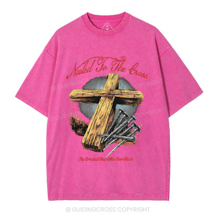 Made To The Cross Christian Washed T-Shirt