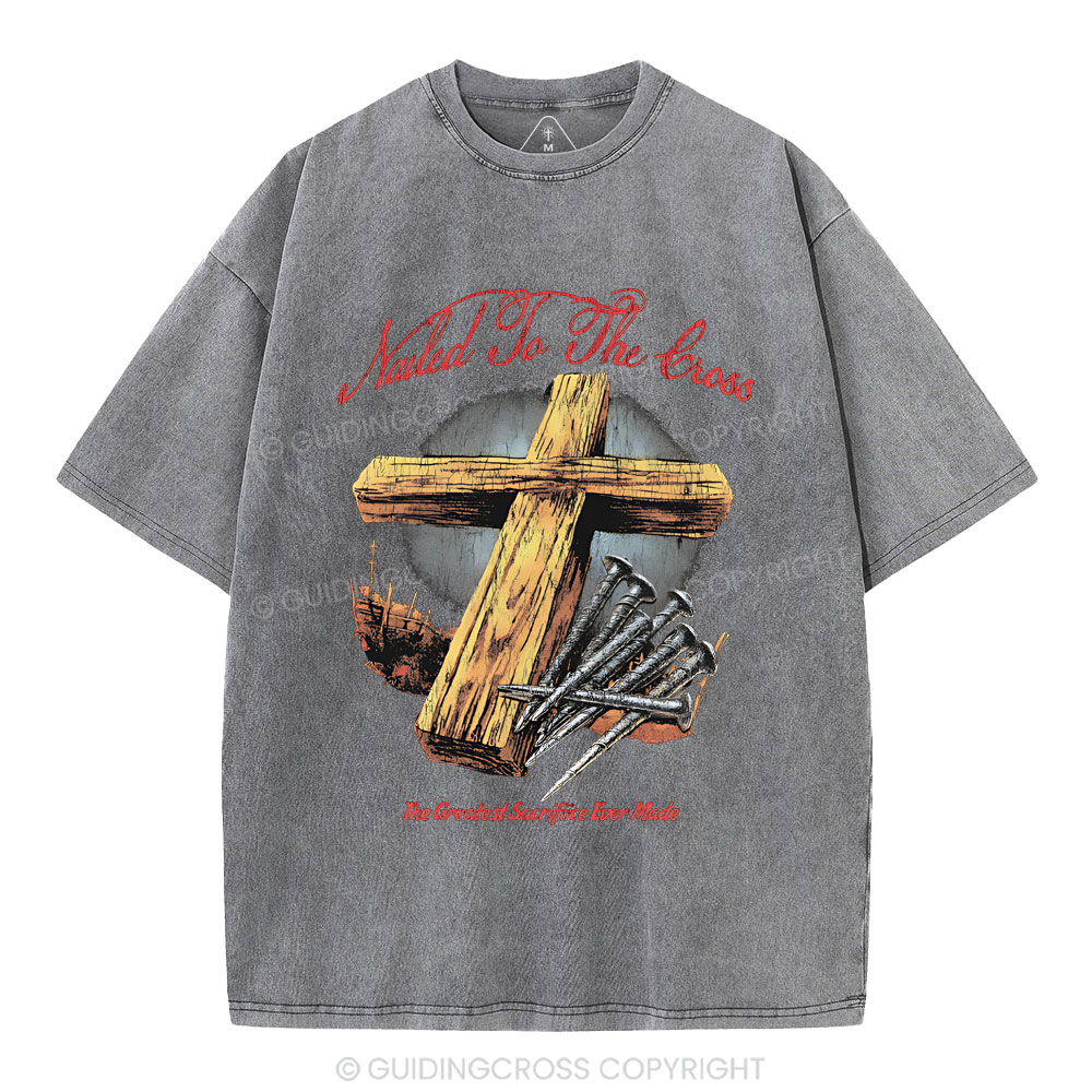 Made To The Cross Christian Washed T-Shirt