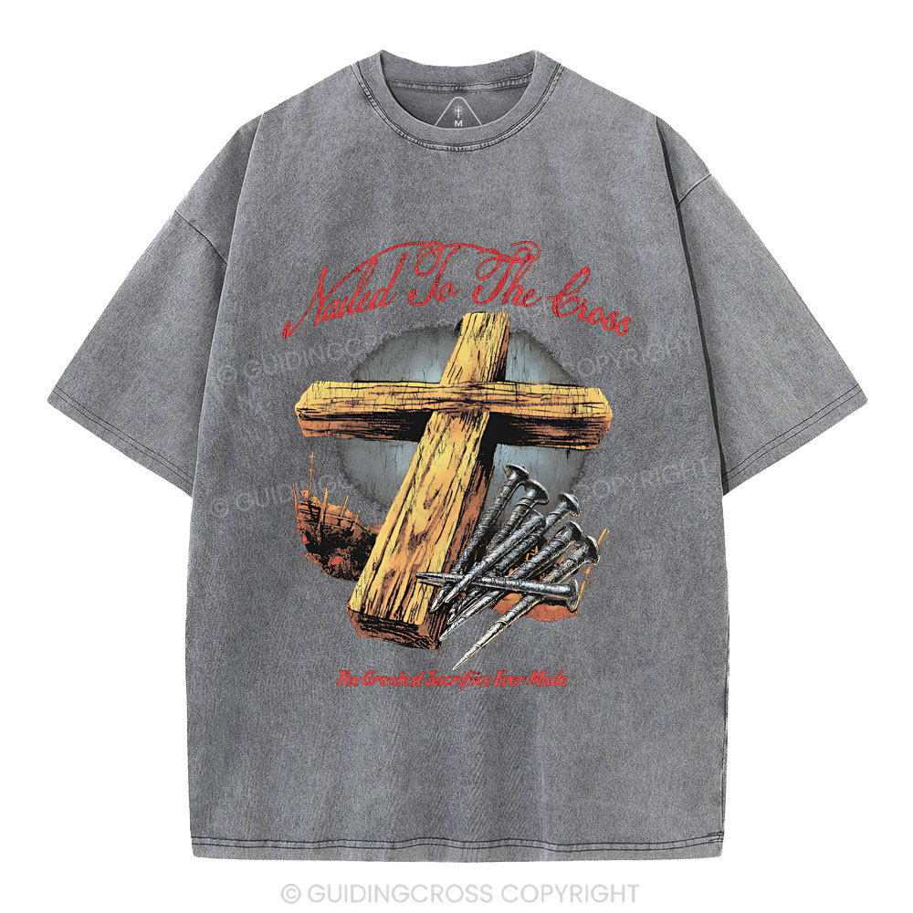Made To The Cross Christian Washed T-Shirt
