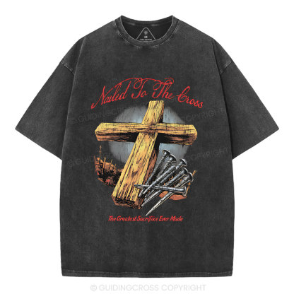Made To The Cross Christian Washed T-Shirt