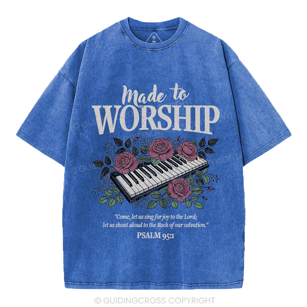 Made To Worship Christian Washed T-Shirt