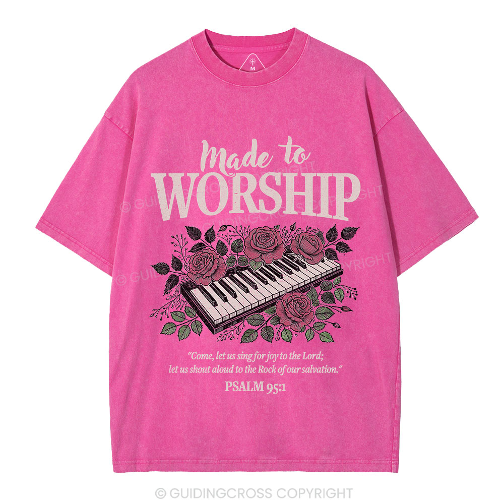 Made To Worship Christian Washed T-Shirt