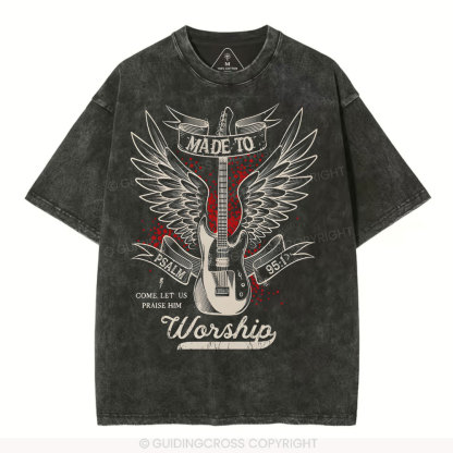 Made To Worshi Christian Washed T-Shirt