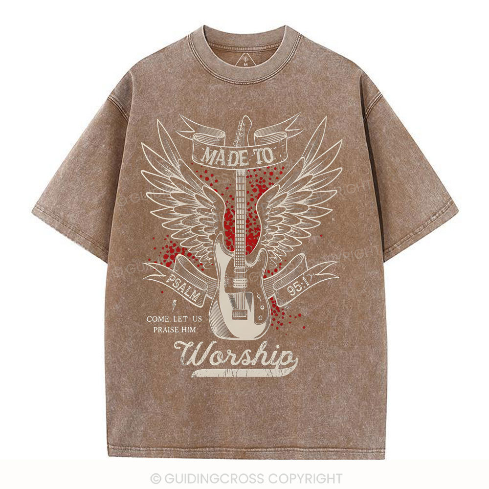 Made To Worshi Christian Washed T-Shirt