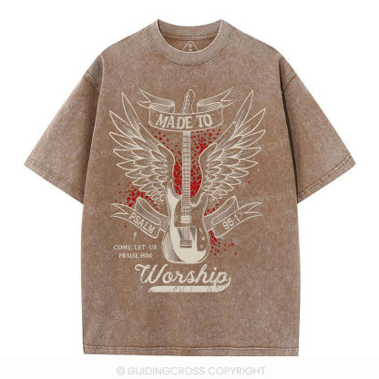 Made To Worshi Christian Washed T-Shirt