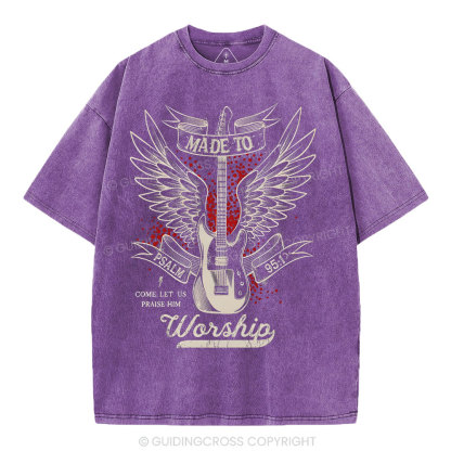 Made To Worshi Christian Washed T-Shirt