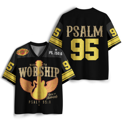 Made To Worship Christian Brown Mesh Jersey