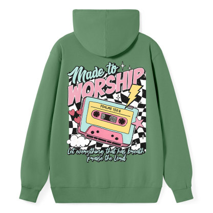 Made To Worship Christian  Classic Hoodie