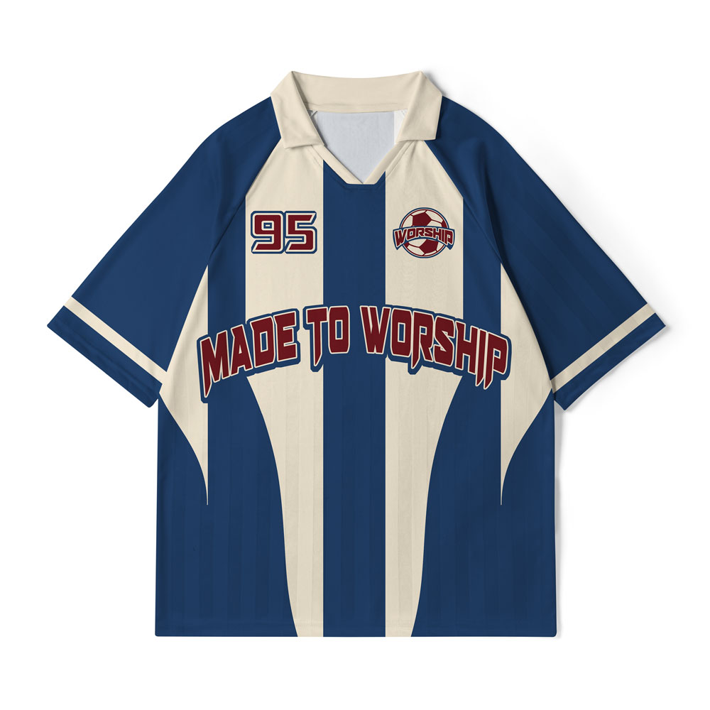 Made To Worship Christian Collar Jersey