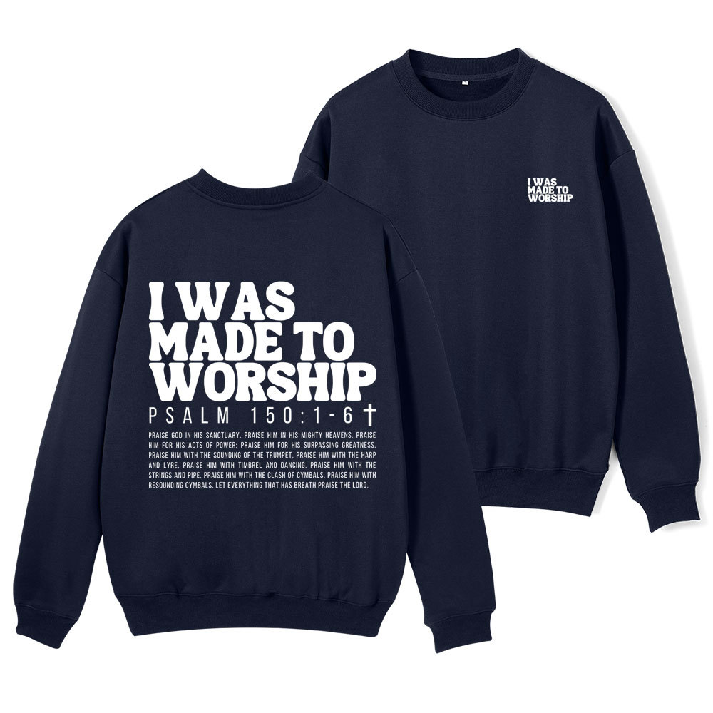 Made To Worship Christian Fleece Sweatshirt