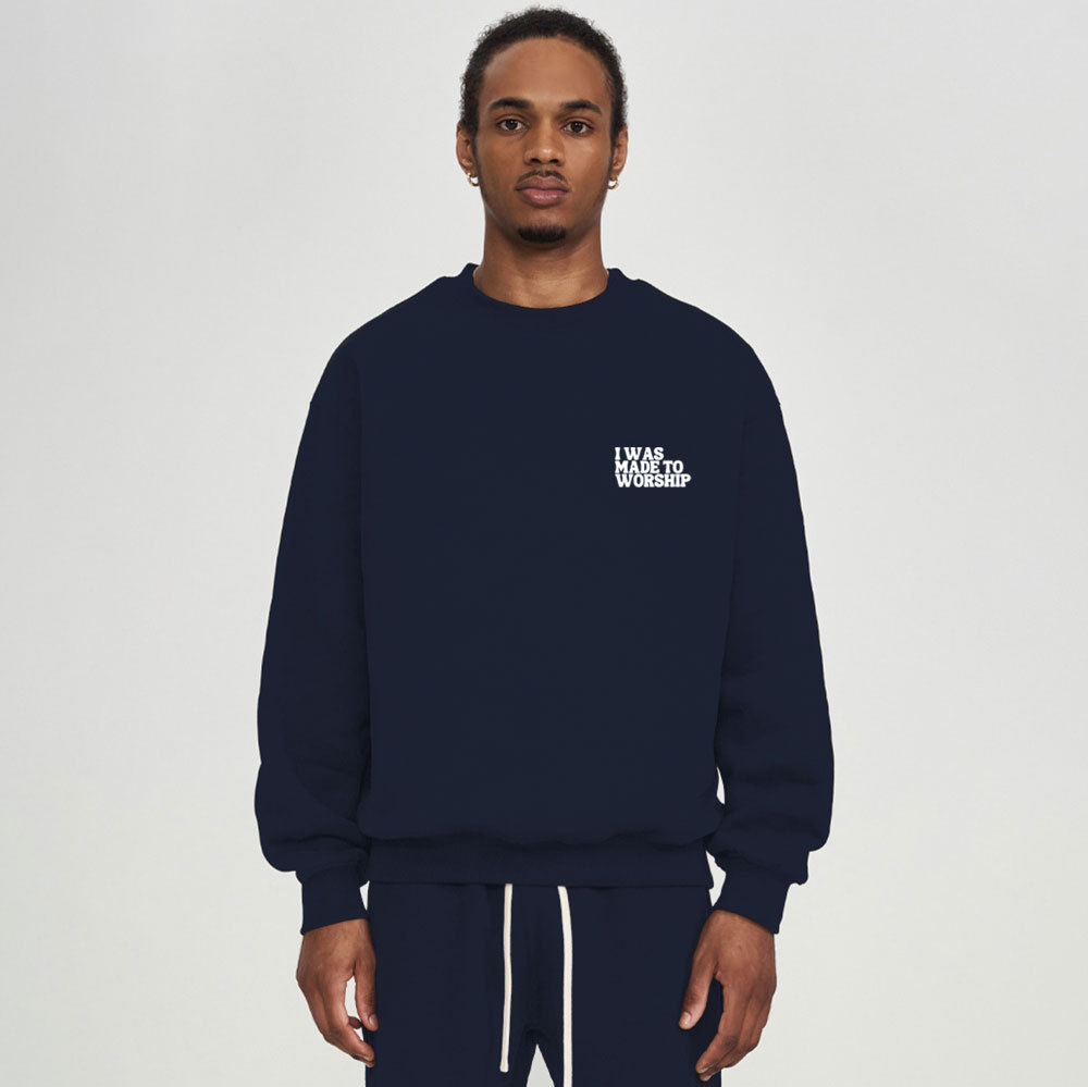 Made To Worship Christian Fleece Sweatshirt