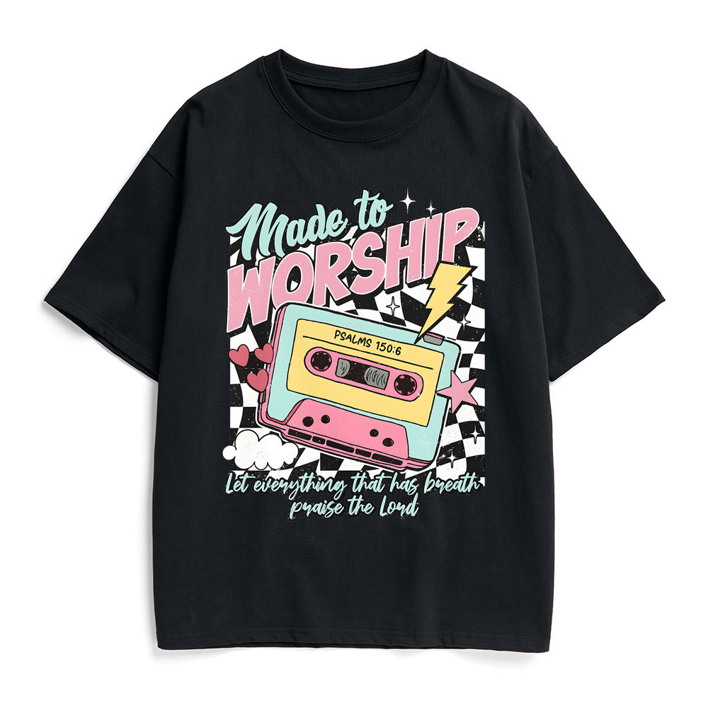 Made To Worship Christian Heavy Cotton T-Shirt