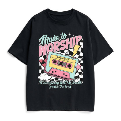Made To Worship Christian Heavy Cotton T-Shirt
