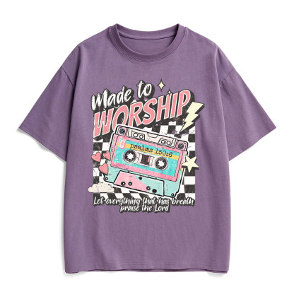 Made To Worship Christian Heavy Cotton T-Shirt