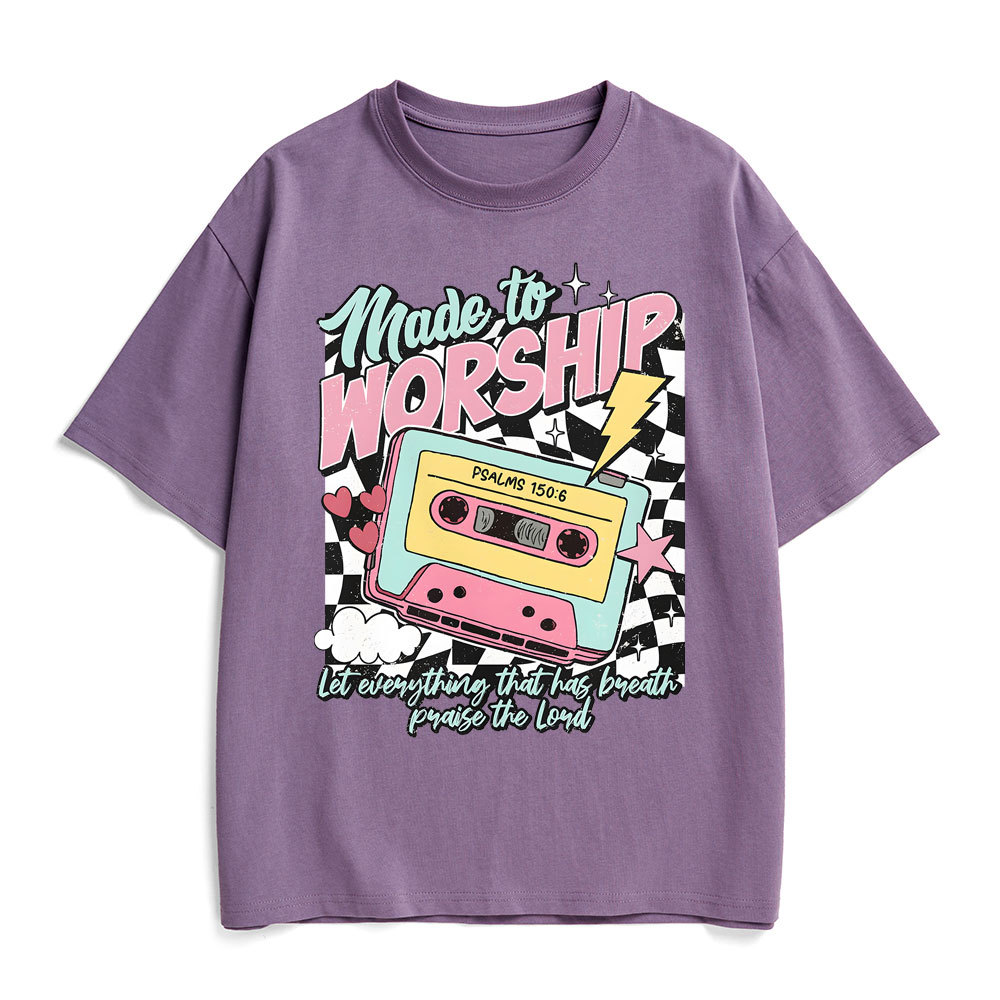 Made To Worship Christian Heavy Cotton T-Shirt