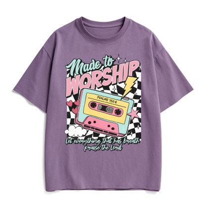 Made To Worship Christian Heavy Cotton T-Shirt