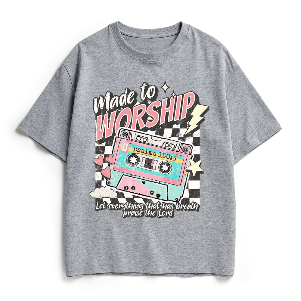 Made To Worship Christian Heavy Cotton T-Shirt