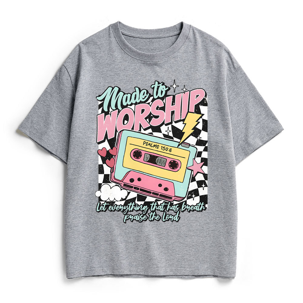 Made To Worship Christian Heavy Cotton T-Shirt