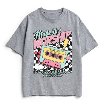 Made To Worship Christian Heavy Cotton T-Shirt