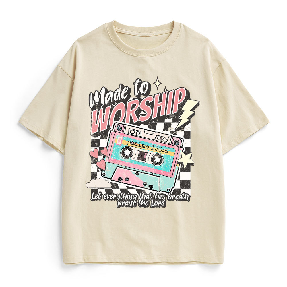 Made To Worship Christian Heavy Cotton T-Shirt