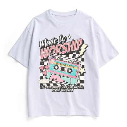 Made To Worship Christian Heavy Cotton T-Shirt