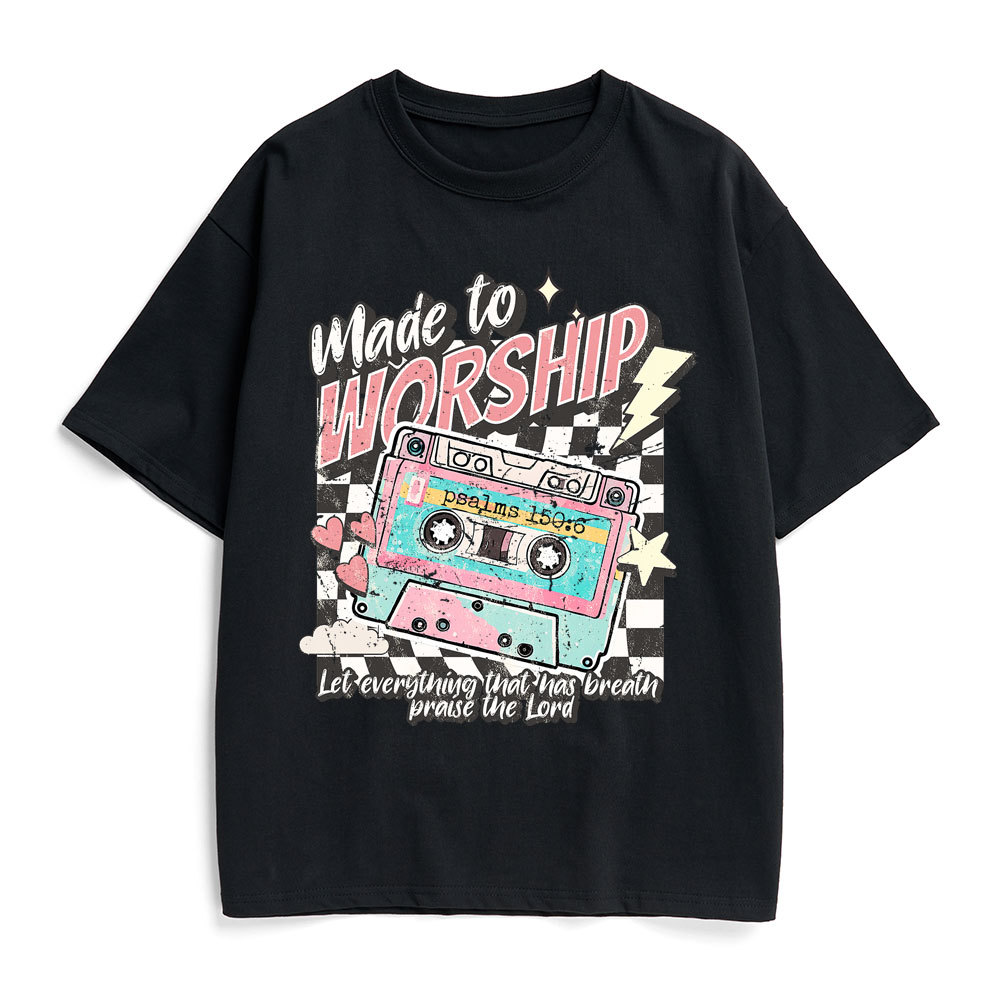 Made To Worship Christian Heavy Cotton T-Shirt