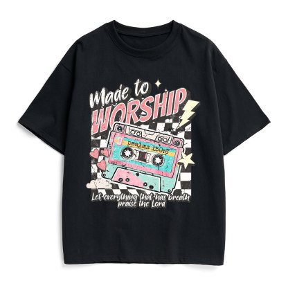Made To Worship Christian Heavy Cotton T-Shirt