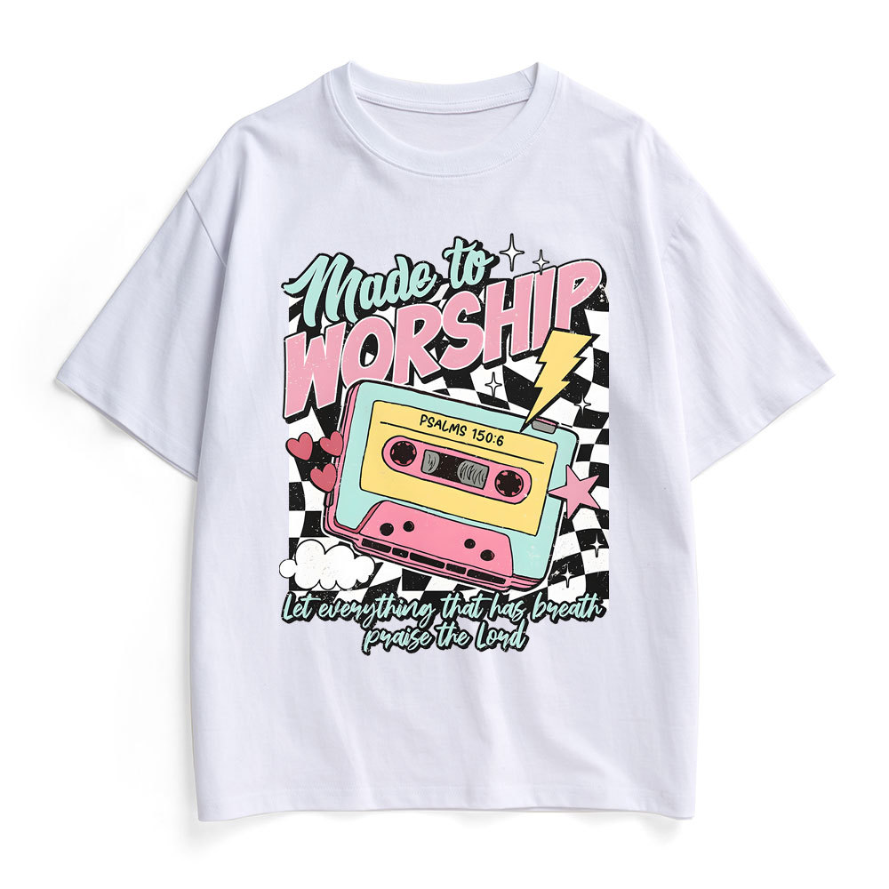 Made To Worship Christian Heavy Cotton T-Shirt