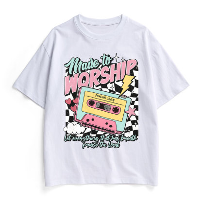 Made To Worship Christian Heavy Cotton T-Shirt