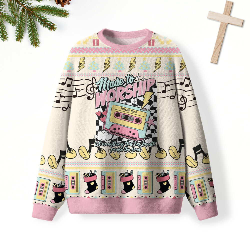 Made To Worship Christian Lightweight Sweater