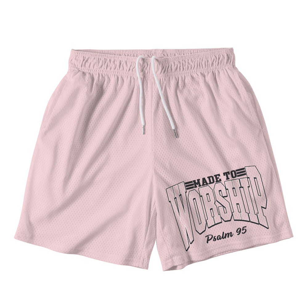 Made To Worship Christian Mesh Shorts