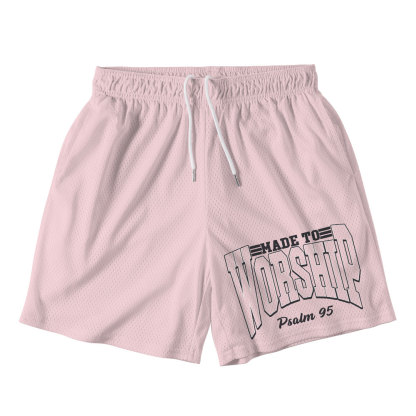 Made To Worship Christian Mesh Shorts
